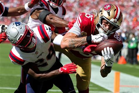 Brock Purdy helps 49ers cruise past Patriots .